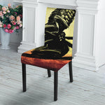 Sunset Samurai Warrior Print Dining Chair Slipcover
