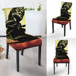 Sunset Samurai Warrior Print Dining Chair Slipcover