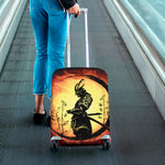 Sunset Samurai Warrior Print Luggage Cover