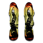 Sunset Samurai Warrior Print Muay Thai Shin Guard