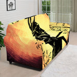 Sunset Samurai Warrior Print Sofa Cover