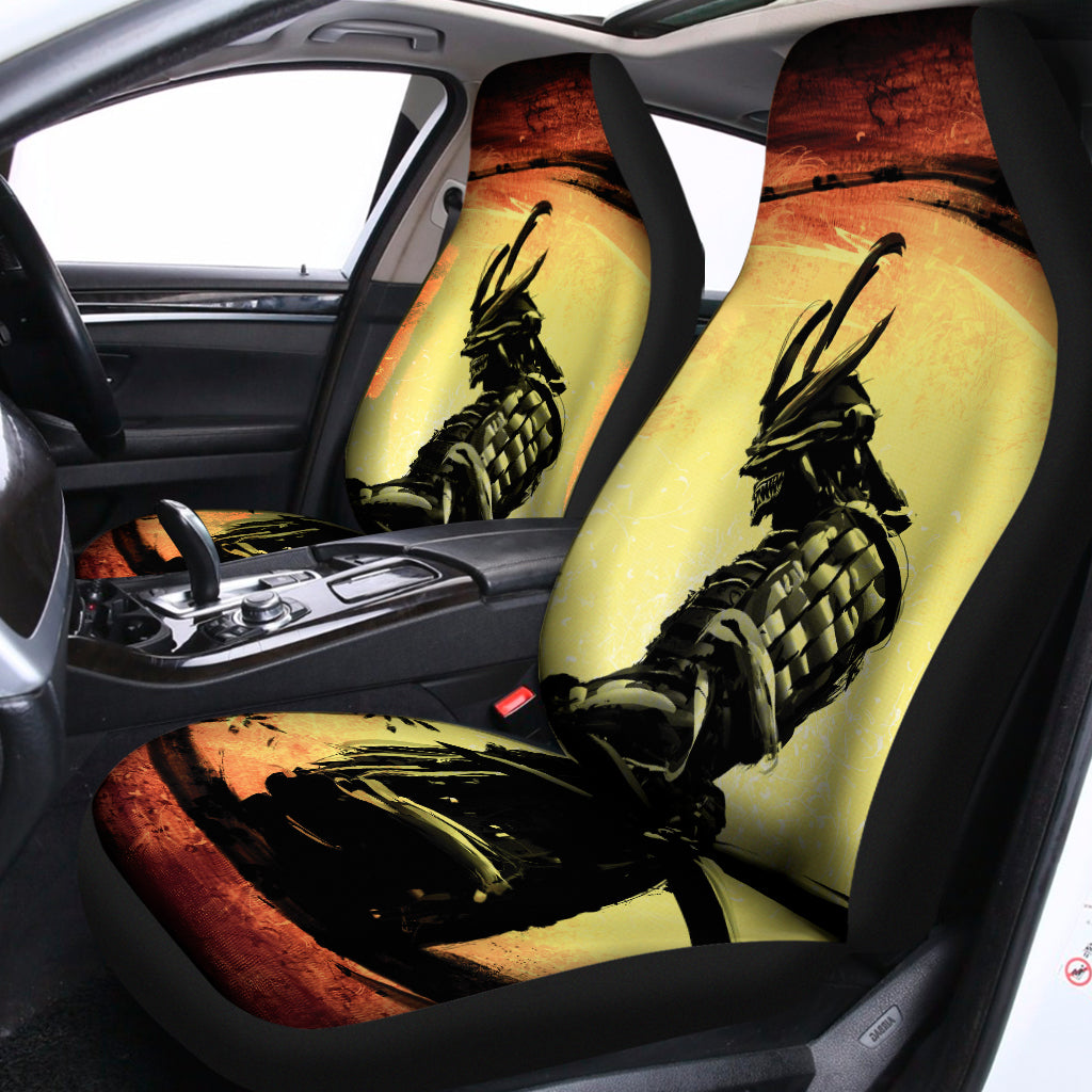 Sunset Samurai Warrior Print Universal Fit Car Seat Covers
