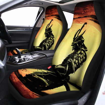 Sunset Samurai Warrior Print Universal Fit Car Seat Covers