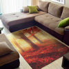 Sunshine Autumn Tree Print Area Rug