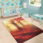 Sunshine Autumn Tree Print Area Rug