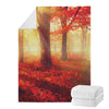 Sunshine Autumn Tree Print Blanket