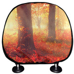 Sunshine Autumn Tree Print Car Headrest Covers
