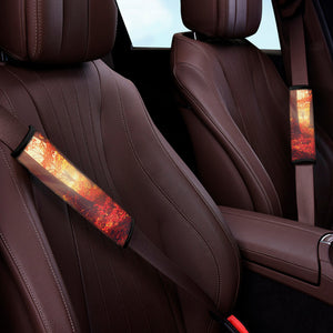 Sunshine Autumn Tree Print Car Seat Belt Covers