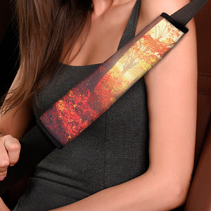 Sunshine Autumn Tree Print Car Seat Belt Covers