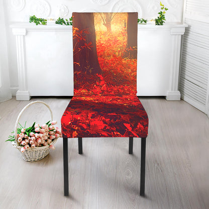 Sunshine Autumn Tree Print Dining Chair Slipcover