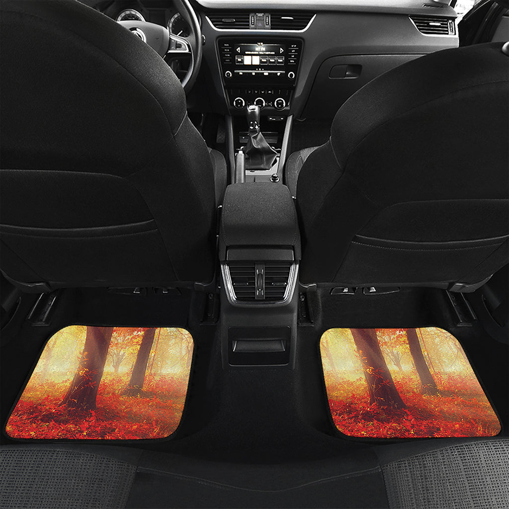 Sunshine Autumn Tree Print Front and Back Car Floor Mats