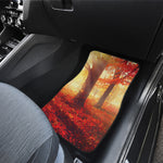 Sunshine Autumn Tree Print Front and Back Car Floor Mats