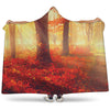 Sunshine Autumn Tree Print Hooded Blanket