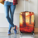 Sunshine Autumn Tree Print Luggage Cover