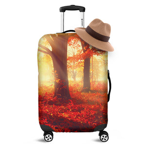 Sunshine Autumn Tree Print Luggage Cover