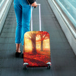 Sunshine Autumn Tree Print Luggage Cover