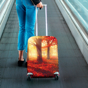 Sunshine Autumn Tree Print Luggage Cover