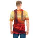 Sunshine Autumn Tree Print Men's T-Shirt