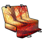 Sunshine Autumn Tree Print Pet Car Back Seat Cover