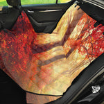 Sunshine Autumn Tree Print Pet Car Back Seat Cover