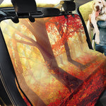 Sunshine Autumn Tree Print Pet Car Back Seat Cover