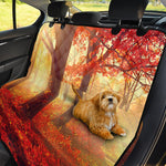 Sunshine Autumn Tree Print Pet Car Back Seat Cover