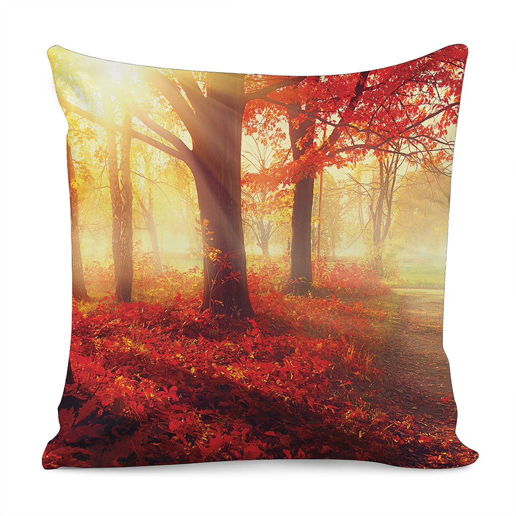 Sunshine Autumn Tree Print Pillow Cover