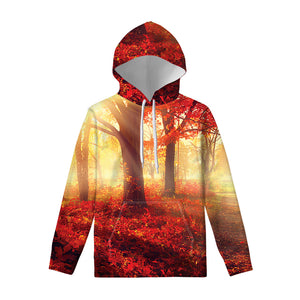 Sunshine Autumn Tree Print Pullover Hoodie