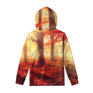 Sunshine Autumn Tree Print Pullover Hoodie