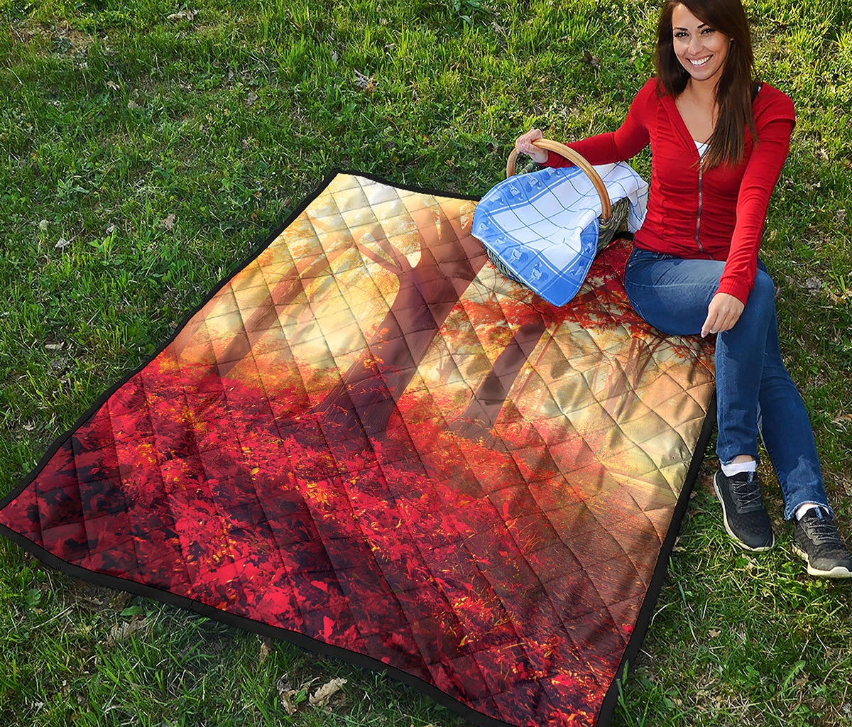 Sunshine Autumn Tree Print Quilt
