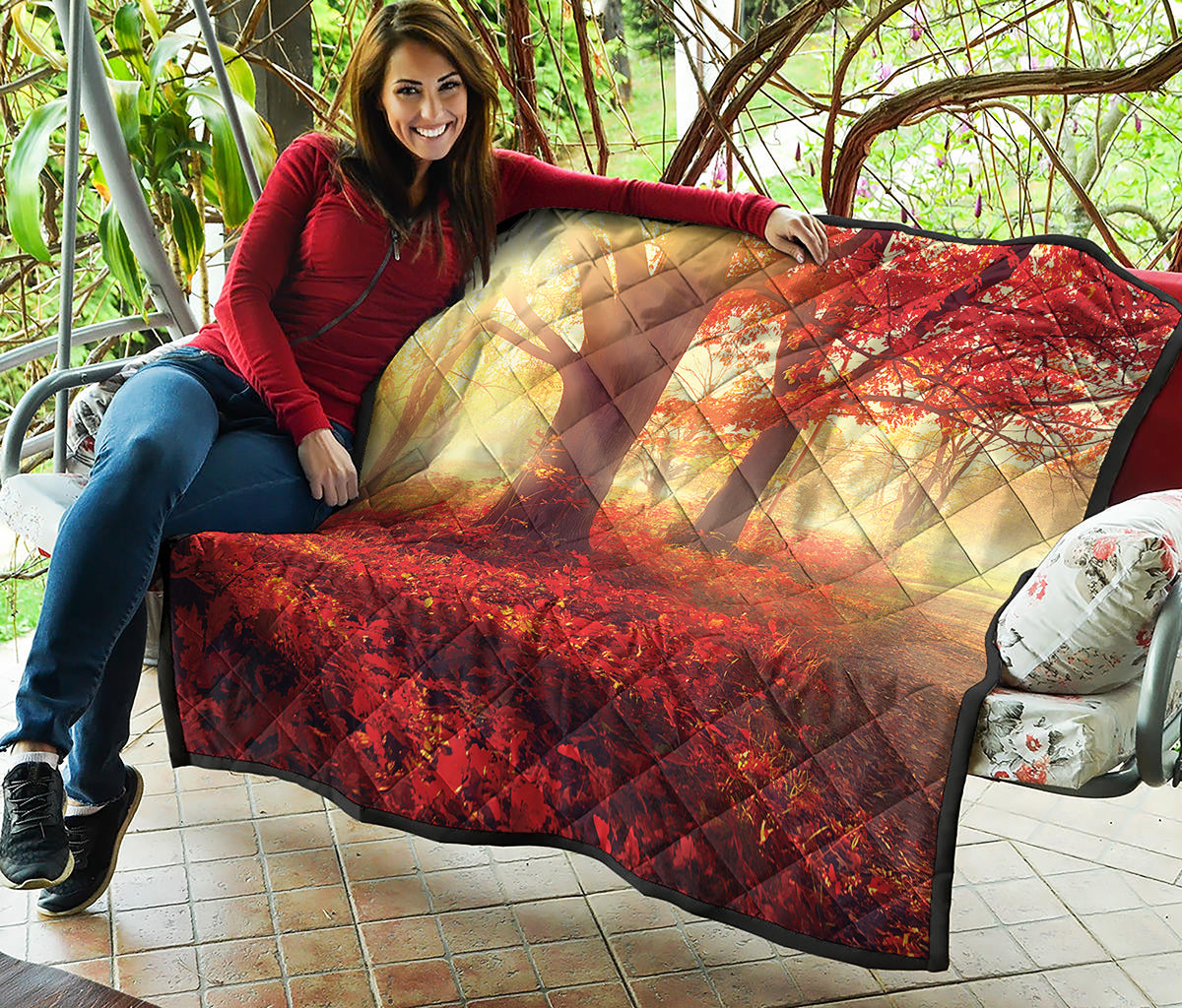 Sunshine Autumn Tree Print Quilt