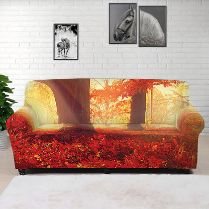 Sunshine Autumn Tree Print Sofa Cover