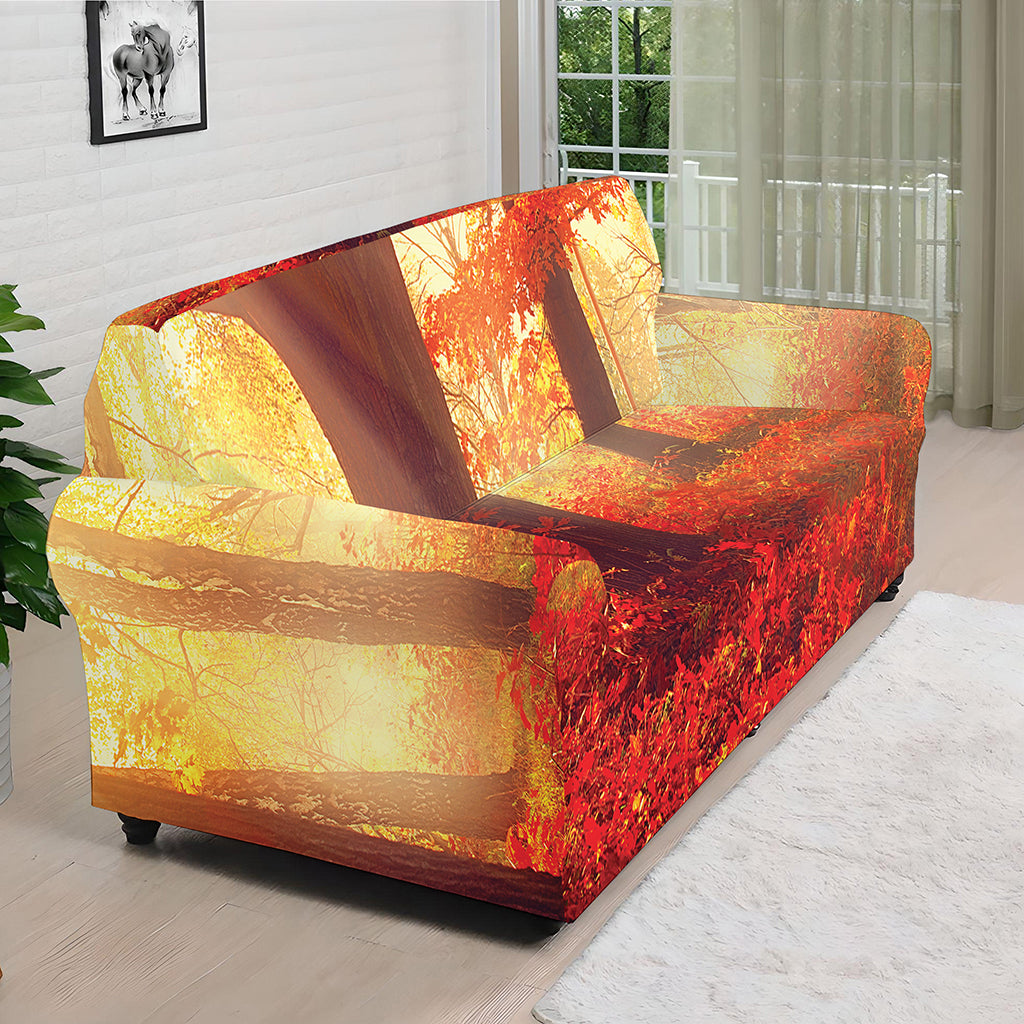 Sunshine Autumn Tree Print Sofa Cover