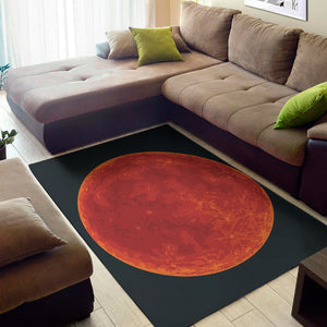 Super Blood Moon Lunar Eclipse Print Area Rug