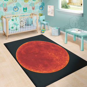 Super Blood Moon Lunar Eclipse Print Area Rug