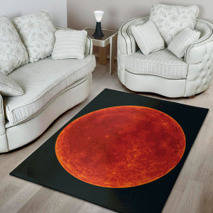 Super Blood Moon Lunar Eclipse Print Area Rug