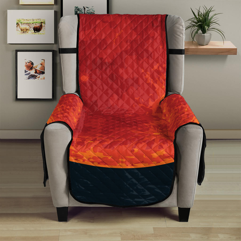 Super Blood Moon Lunar Eclipse Print Armchair Protector