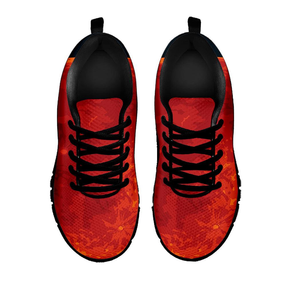 Super Blood Moon Lunar Eclipse Print Black Sneakers