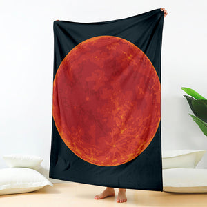 Super Blood Moon Lunar Eclipse Print Blanket