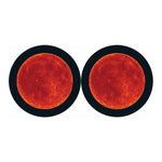Super Blood Moon Lunar Eclipse Print Car Coasters