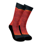 Super Blood Moon Lunar Eclipse Print Crew Socks