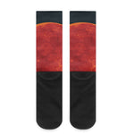 Super Blood Moon Lunar Eclipse Print Crew Socks