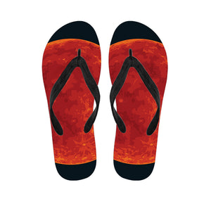 Super Blood Moon Lunar Eclipse Print Flip Flops