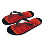 Super Blood Moon Lunar Eclipse Print Flip Flops