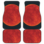 Super Blood Moon Lunar Eclipse Print Front and Back Car Floor Mats