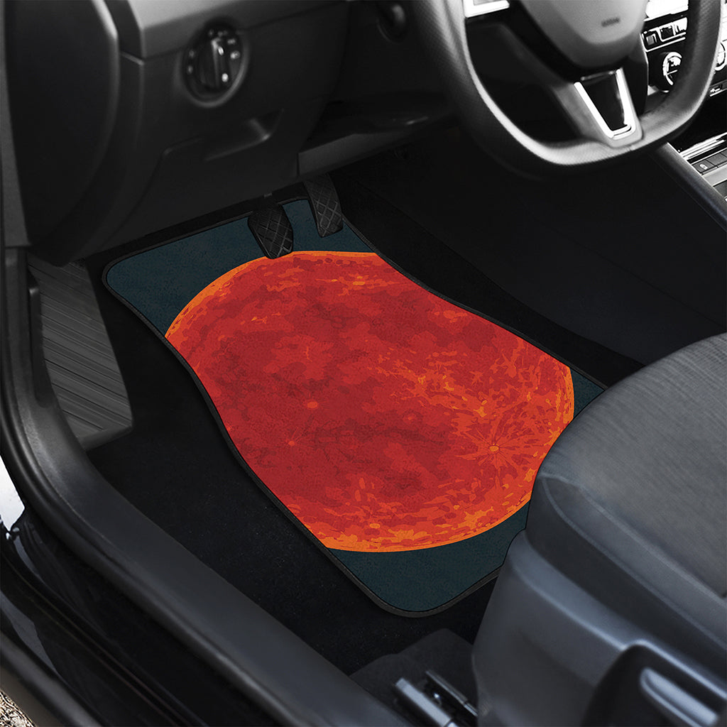 Super Blood Moon Lunar Eclipse Print Front and Back Car Floor Mats