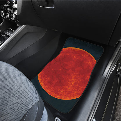 Super Blood Moon Lunar Eclipse Print Front and Back Car Floor Mats
