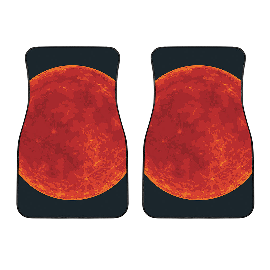 Super Blood Moon Lunar Eclipse Print Front Car Floor Mats