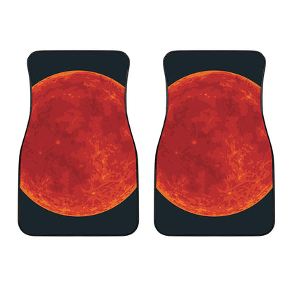 Super Blood Moon Lunar Eclipse Print Front Car Floor Mats