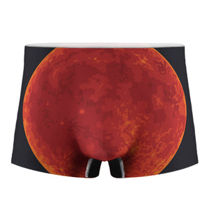 Super Blood Moon Lunar Eclipse Print Men's Boxer Briefs